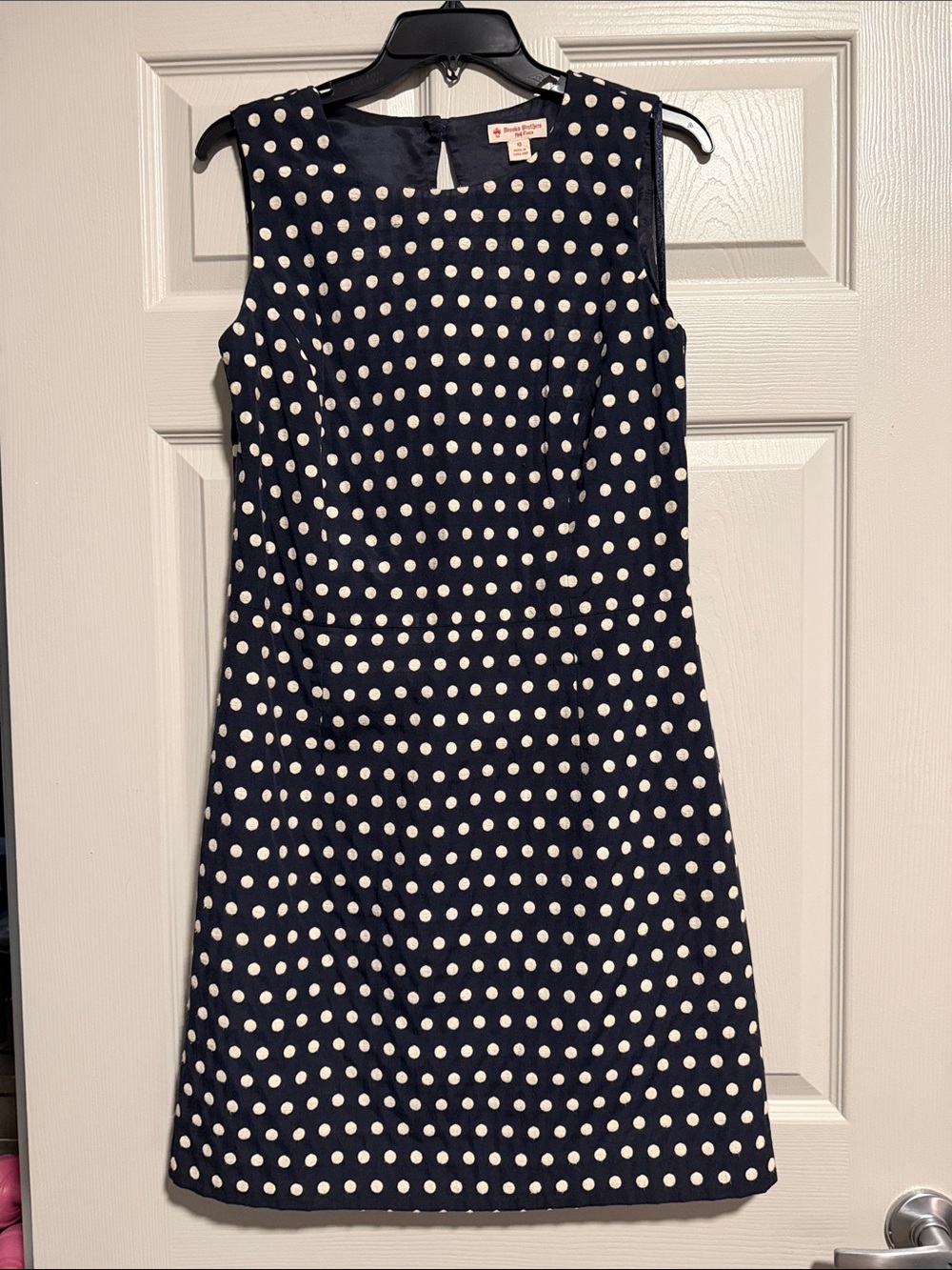 Women- Navy & White Polka Dot Dresses